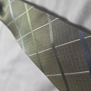 Kenneth Cole Reaction Olive Plaid Necktie